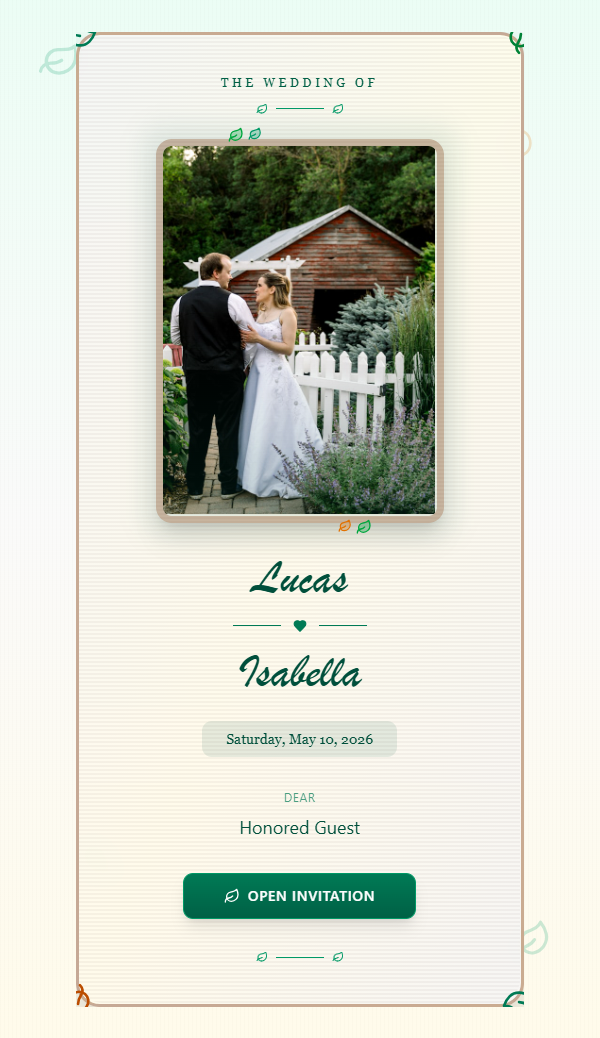 Rustic Nature - Wedding
