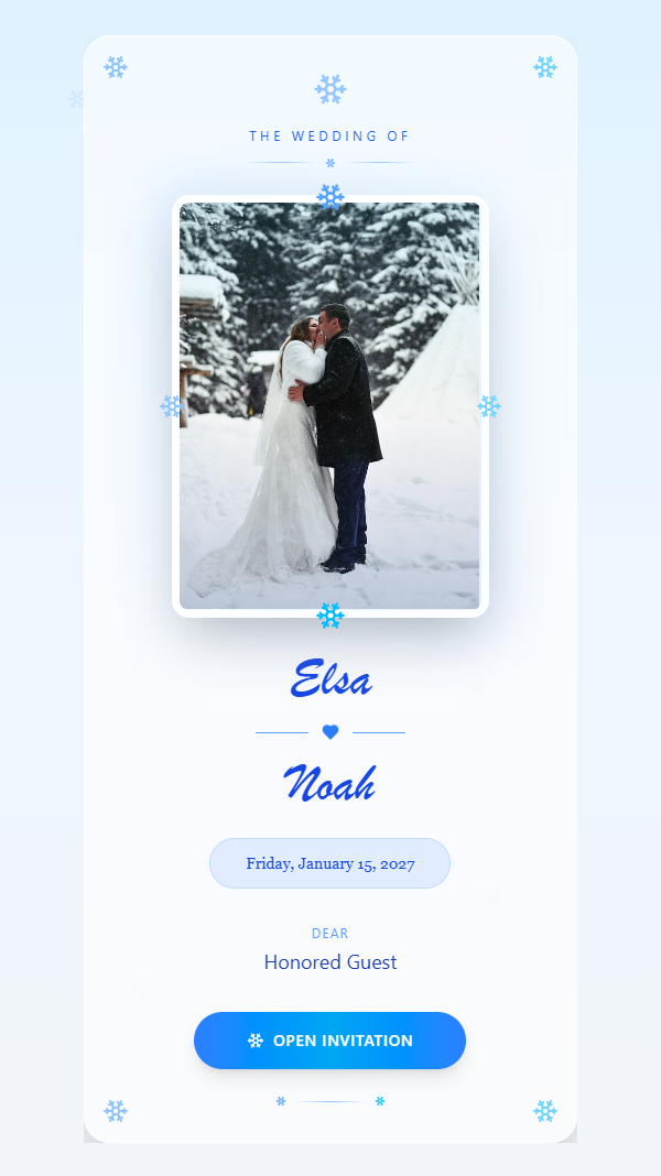 Winter Wonderland - Wedding