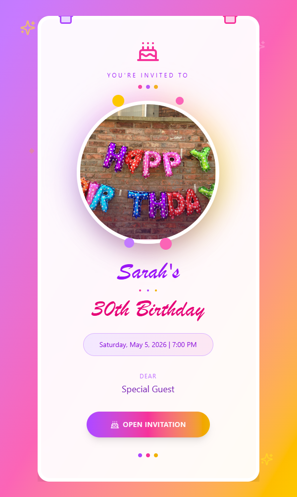 Birthday Party - Birthday