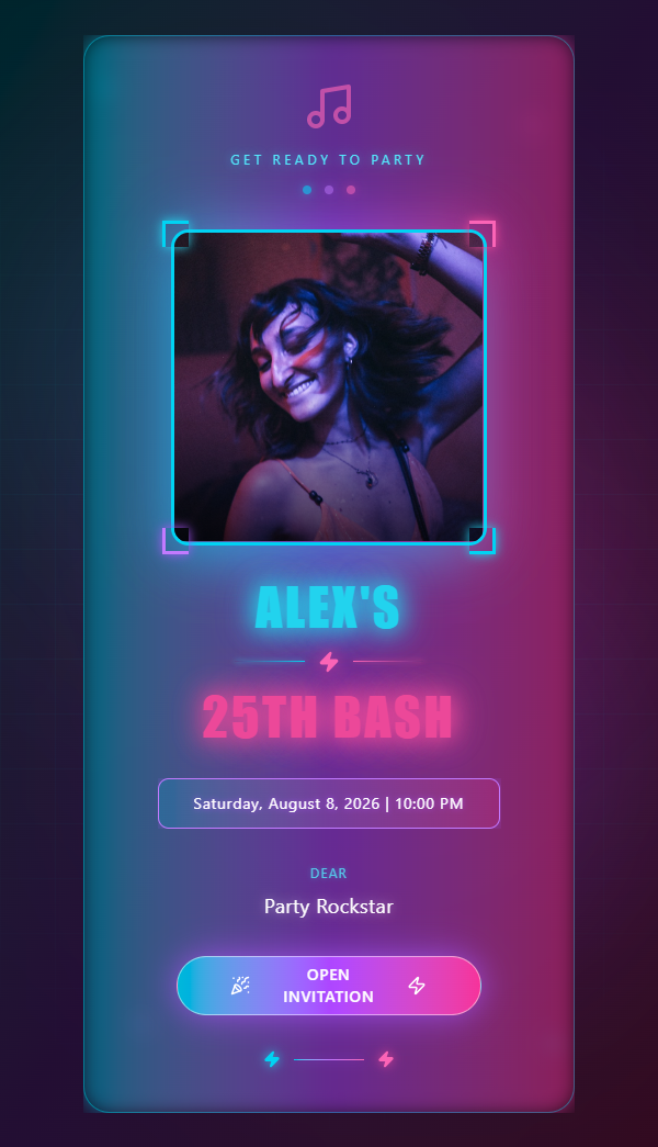 Neon Party - Birthday