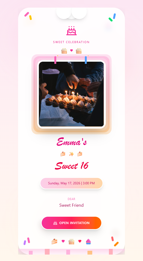 Sweet Cake - Birthday