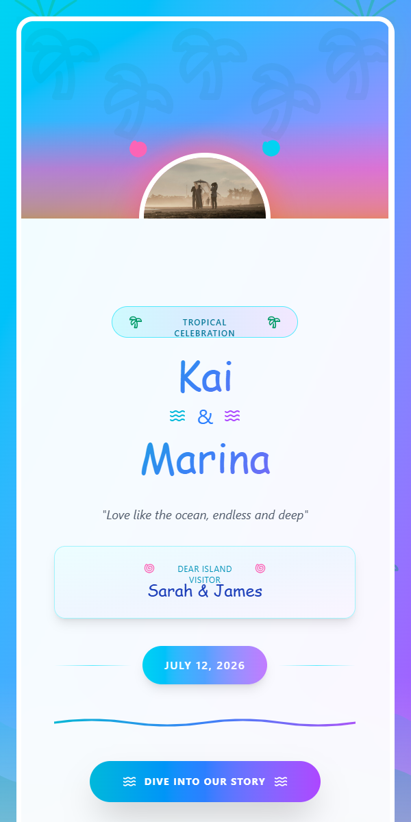 Tropical Paradise - Wedding